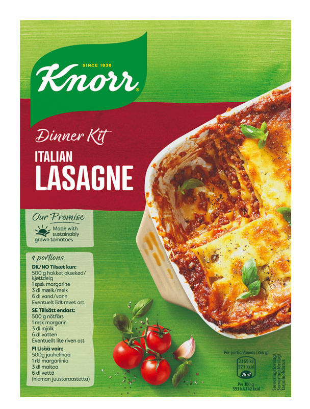 Knorr Lasagne Ateria-ainekset 262g

